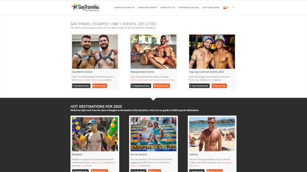 gaytravel4u homepage