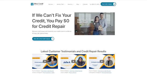 imaxcredit homepage