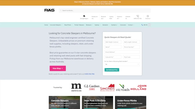 retainingwallsuplies homepage